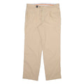 MASTERS Mens Trousers Cream Regular Straight W36 L32