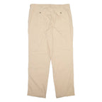 MASTERS Mens Trousers Cream Regular Straight W36 L32