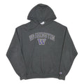 CHAMPION Mens Grey Washington Hoodie L Cotton Blend Pullover Sweatshirt