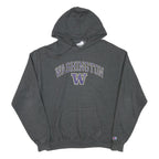 CHAMPION Mens Grey Washington Hoodie L Cotton Blend Pullover Sweatshirt