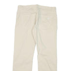 FRED PERRY Mens Cotton Blend Beige Regular Fit Straight Leg Trousers W34 L28