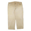 DICKIES Mens Jeans Beige Regular Straight Denim Stone Wash W40 L28 Workwear