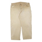 DICKIES Mens Jeans Beige Regular Straight Denim Stone Wash W40 L28 Workwear