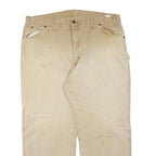 DICKIES Mens Jeans Beige Regular Straight Denim Stone Wash W40 L28 Workwear