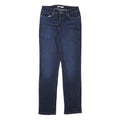 LEVI'S Womens Blue Regular Straight Denim Raw W28 L31 Zip Cotton Blend Jeans