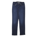 LEVI'S Womens Blue Regular Straight Denim Raw W28 L31 Zip Cotton Blend Jeans