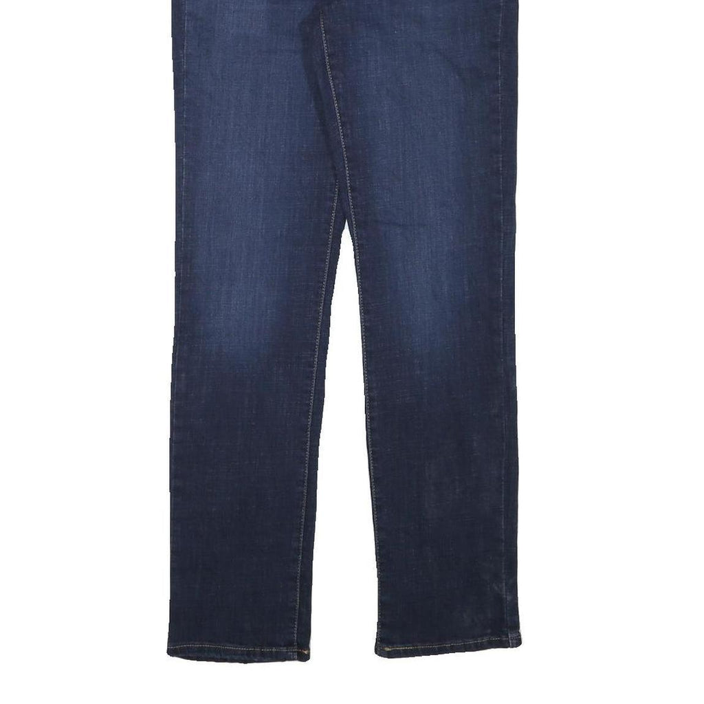 LEVI'S Womens Blue Regular Straight Denim Raw W28 L31 Zip Cotton Blend Jeans