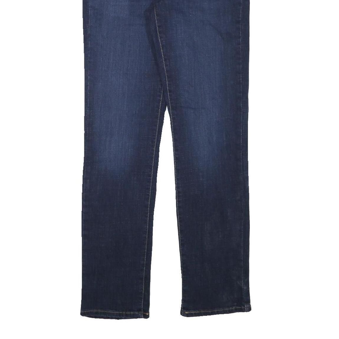 LEVI'S Womens Blue Regular Straight Denim Raw W28 L31 Zip Cotton Blend Jeans