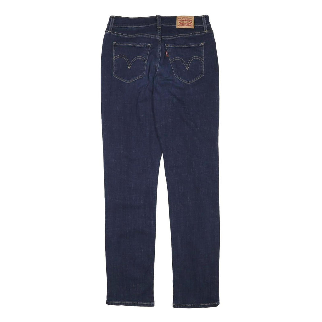 LEVI'S Womens Blue Regular Straight Denim Raw W28 L31 Zip Cotton Blend Jeans