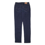 LEVI'S Womens Blue Regular Straight Denim Raw W28 L31 Zip Cotton Blend Jeans