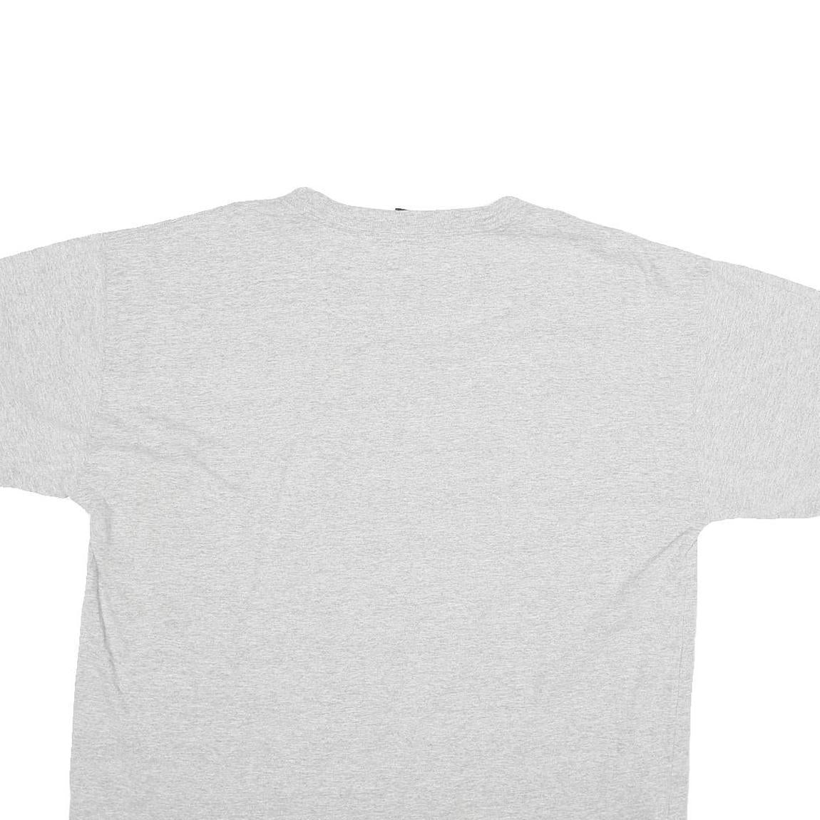 STARTER Mens Grey Basketball Graphic T-Shirt XL Short Sleeve Crew Neck Cotton