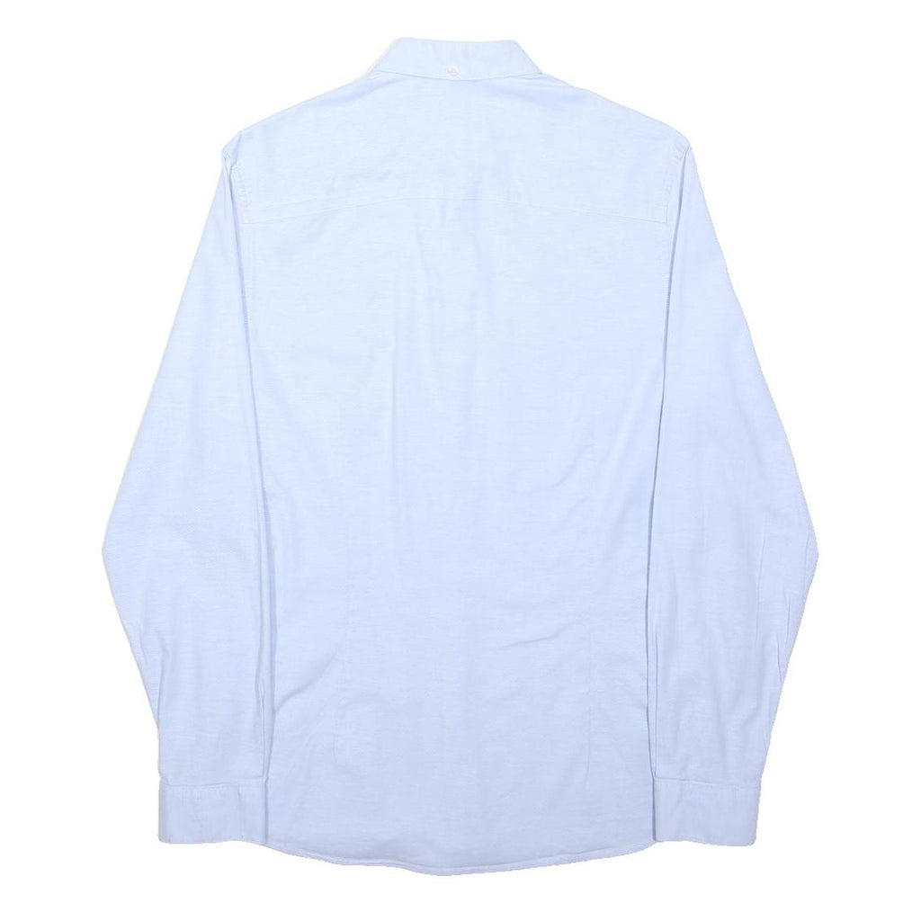 NEXT Mens Blue Cotton Blend Button Down Shirt XS Casual Smart Long Sleeve