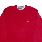 TOMMY HILFIGER Mens Jumper Red Tight Knit XL
