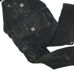 CARHARTT Mens Black Cotton Blend Dungarees Regular Fit Durable Workwear 2XL W50