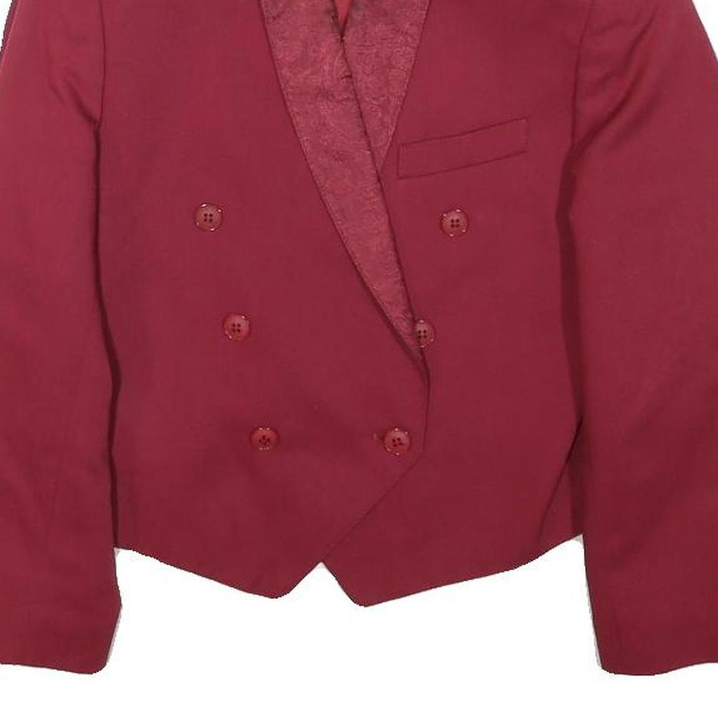 PACHINCO Womens Red Button Jacket XS Polyester Blend Tailored Elegant Blazer