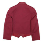PACHINCO Womens Red Button Jacket XS Polyester Blend Tailored Elegant Blazer