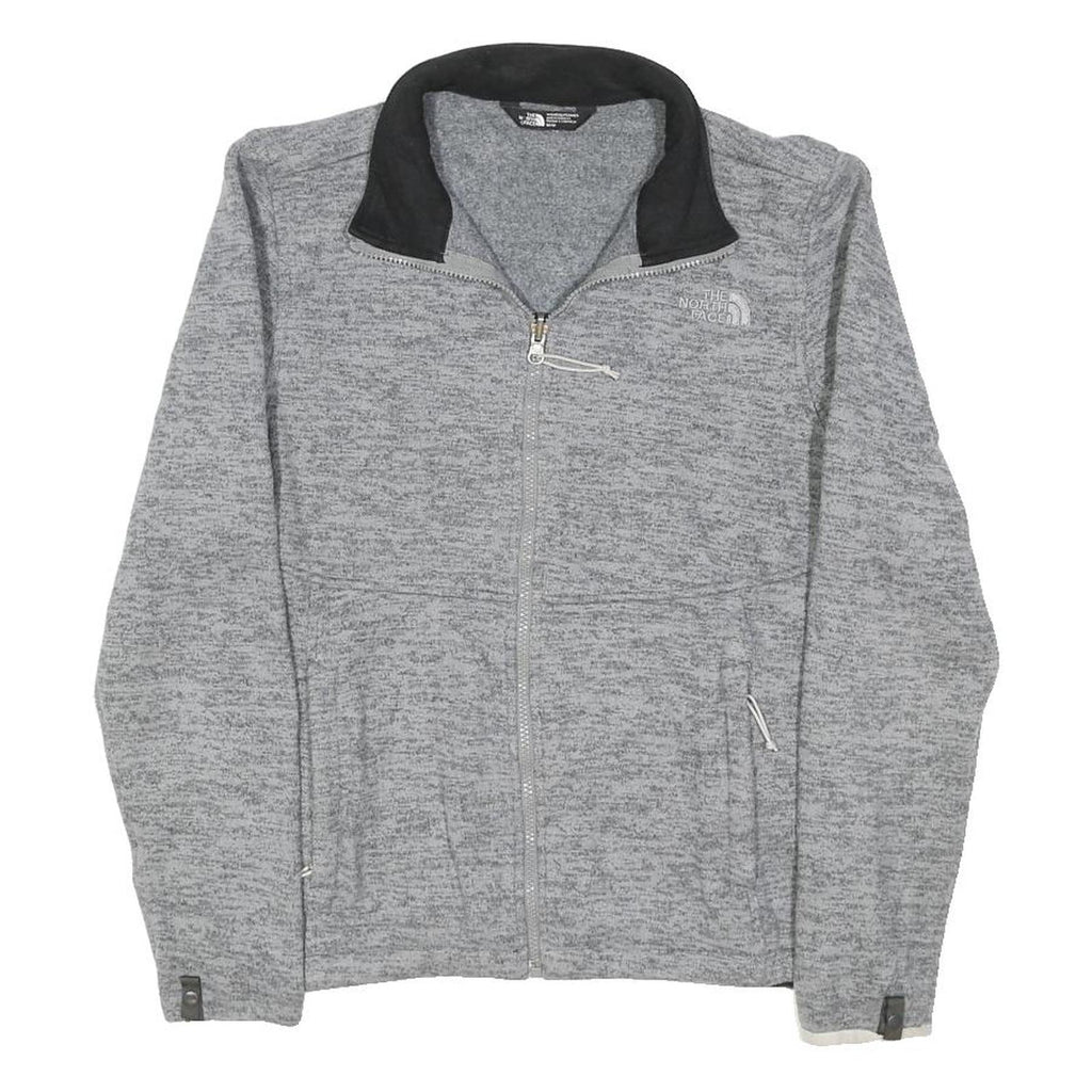 THE NORTH FACE Womens Grey Jacket M Polyester Blend Zip Casual Activewear