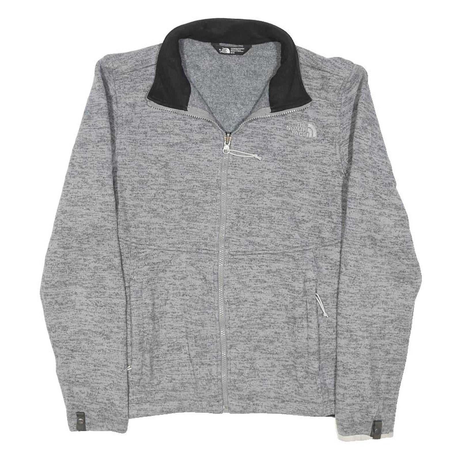 THE NORTH FACE Womens Grey Jacket M Polyester Blend Zip Casual Activewear
