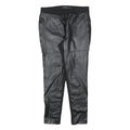 LAUREN RALPH LAUREN Womens Black Slim Leg Trousers W30 L27 Faux Leather Paneled