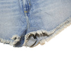 LEE Womens Denim Blue Casual Shorts M W30 Raw Hem Button Fly Classic Fit