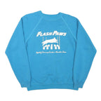 HANES Mens Blue Flash Paws Crew Neck L Dog Agility Training Sweatshirt