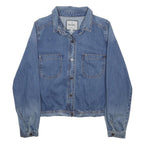 DIESEL Womens Blue Denim Shirt M Cotton Casual Button Front Pockets