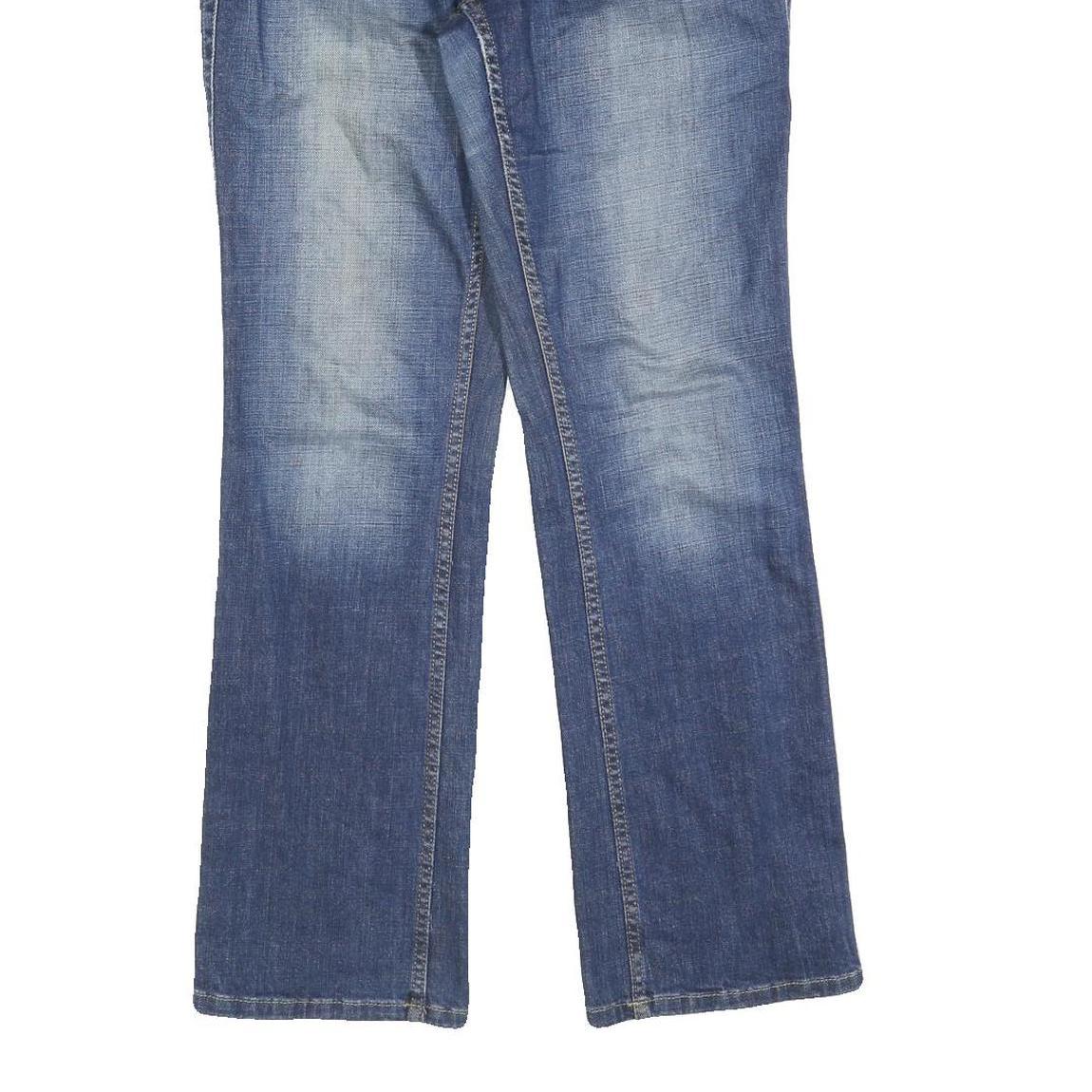 CALVIN KLEIN Womens Jeans Blue Regular Straight Denim Medium W32 L30 Zip Cotton