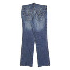CALVIN KLEIN Womens Jeans Blue Regular Straight Denim Medium W32 L30 Zip Cotton