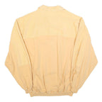 Mens Beige Cotton Blend Sweatshirt L Button Neck Casual Pullover Lightweight