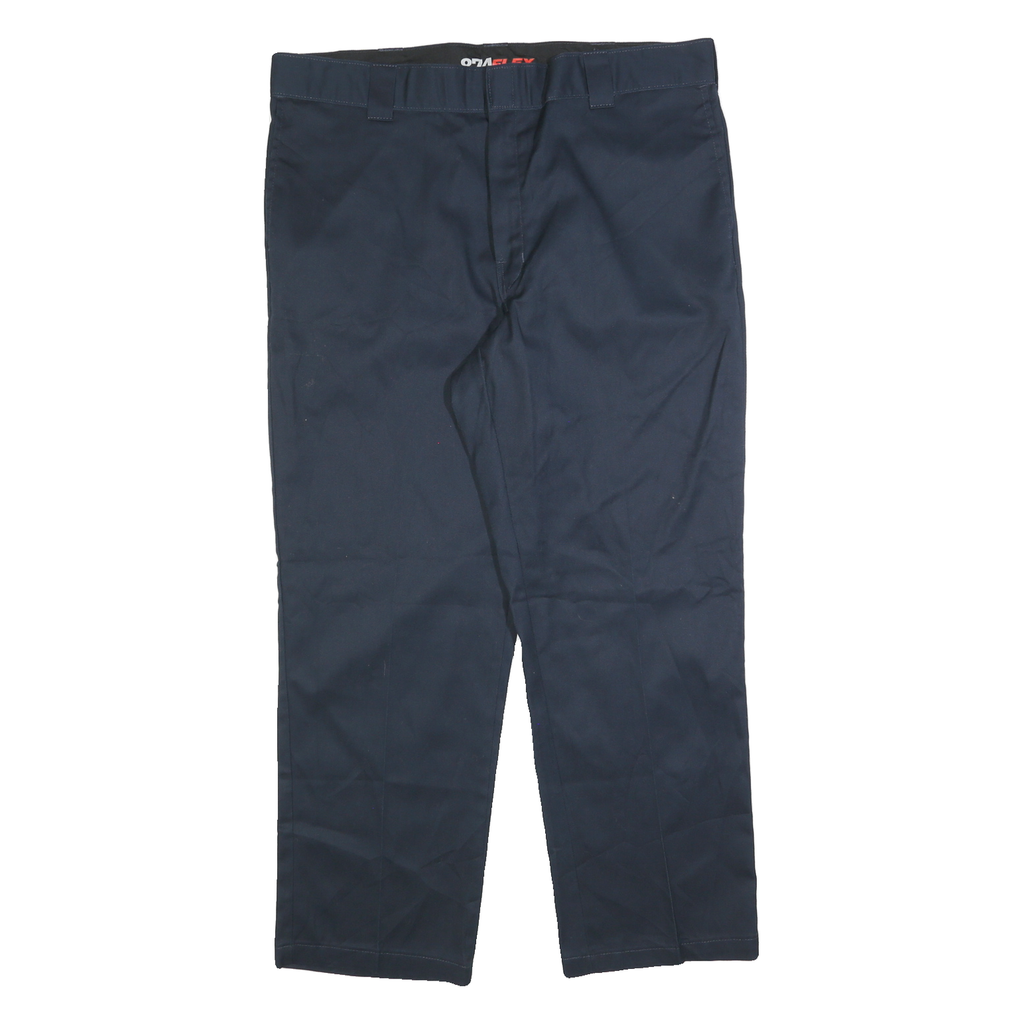 DICKIES Mens Navy Blue Regular Fit Straight Leg Trousers W40 L30 Workwear