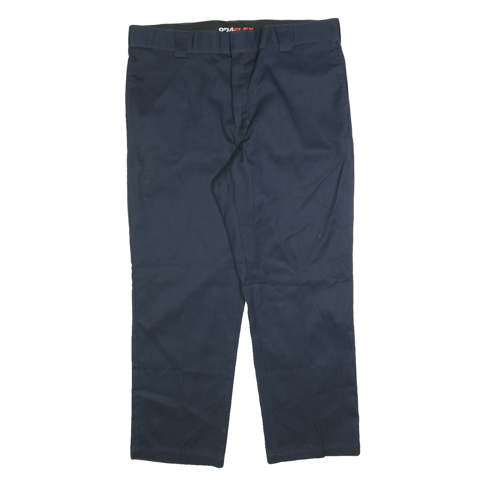 DICKIES Mens Navy Blue Regular Fit Straight Leg Trousers W40 L30 Workwear