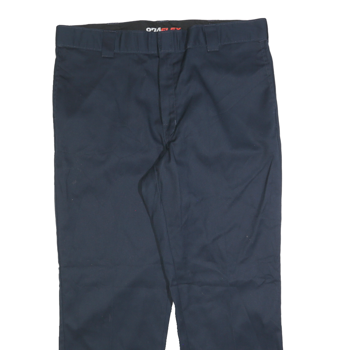DICKIES Mens Navy Blue Regular Fit Straight Leg Trousers W40 L30 Workwear