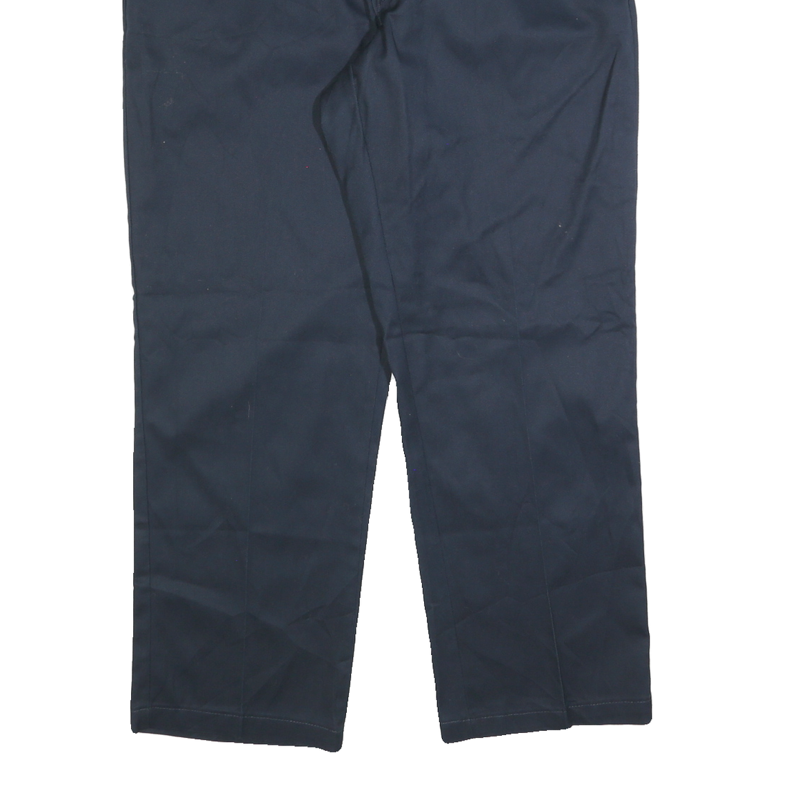 DICKIES Mens Navy Blue Regular Fit Straight Leg Trousers W40 L30 Workwear