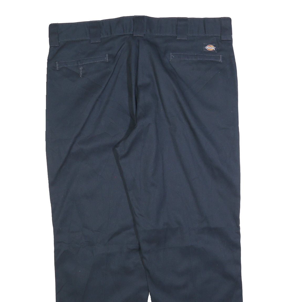 DICKIES Mens Navy Blue Regular Fit Straight Leg Trousers W40 L30 Workwear