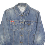 LEE COOPER Womens Blue Cotton Denim Button Jacket S Classic Casual Outerwear