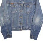 LEE COOPER Womens Blue Cotton Denim Button Jacket S Classic Casual Outerwear