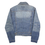 LEE COOPER Womens Blue Cotton Denim Button Jacket S Classic Casual Outerwear