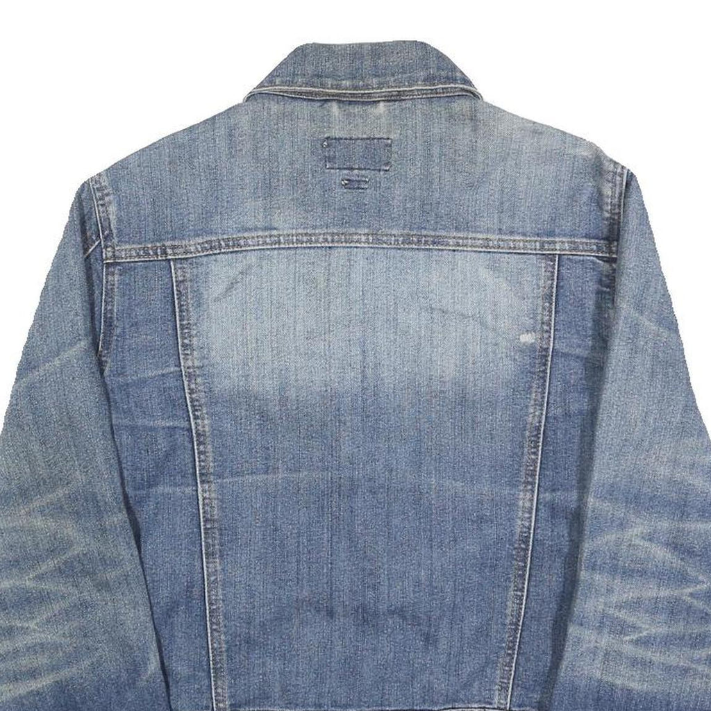 LEE COOPER Womens Blue Cotton Denim Button Jacket S Classic Casual Outerwear