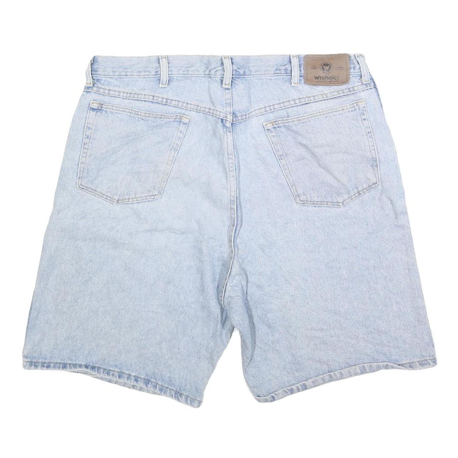 WRANGLER Mens Shorts Blue Denim Casual L W36 Classic Fit Summer Style