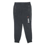 NIKE Mens Joggers Black S W28 L28 Cotton Blend Slim Tapered Sports Casual