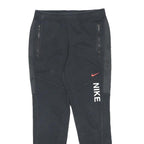NIKE Mens Joggers Black S W28 L28 Cotton Blend Slim Tapered Sports Casual