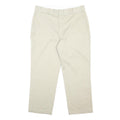 DICKIES Mens Cotton Blend Beige Regular Fit Straight Leg Trousers W36 L27