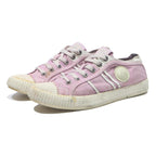 DIESEL Canvas Womens Low Top Trainers Pink UK 6 Casual Lightweight Canvas Shoes