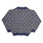 PROGRESSIVE APPAREL CLOTHING COMPANY Mens Patterned Cardigan Grey L