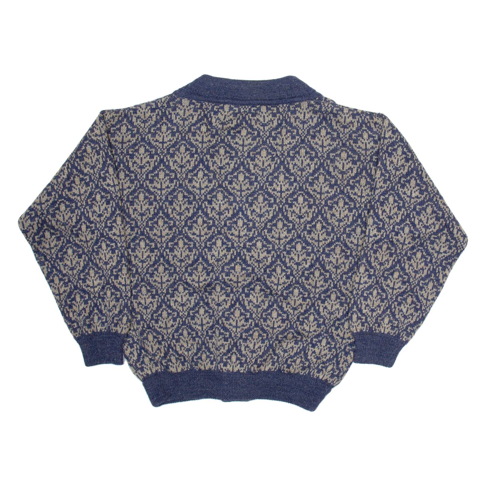 PROGRESSIVE APPAREL CLOTHING COMPANY Mens Patterned Cardigan Grey L