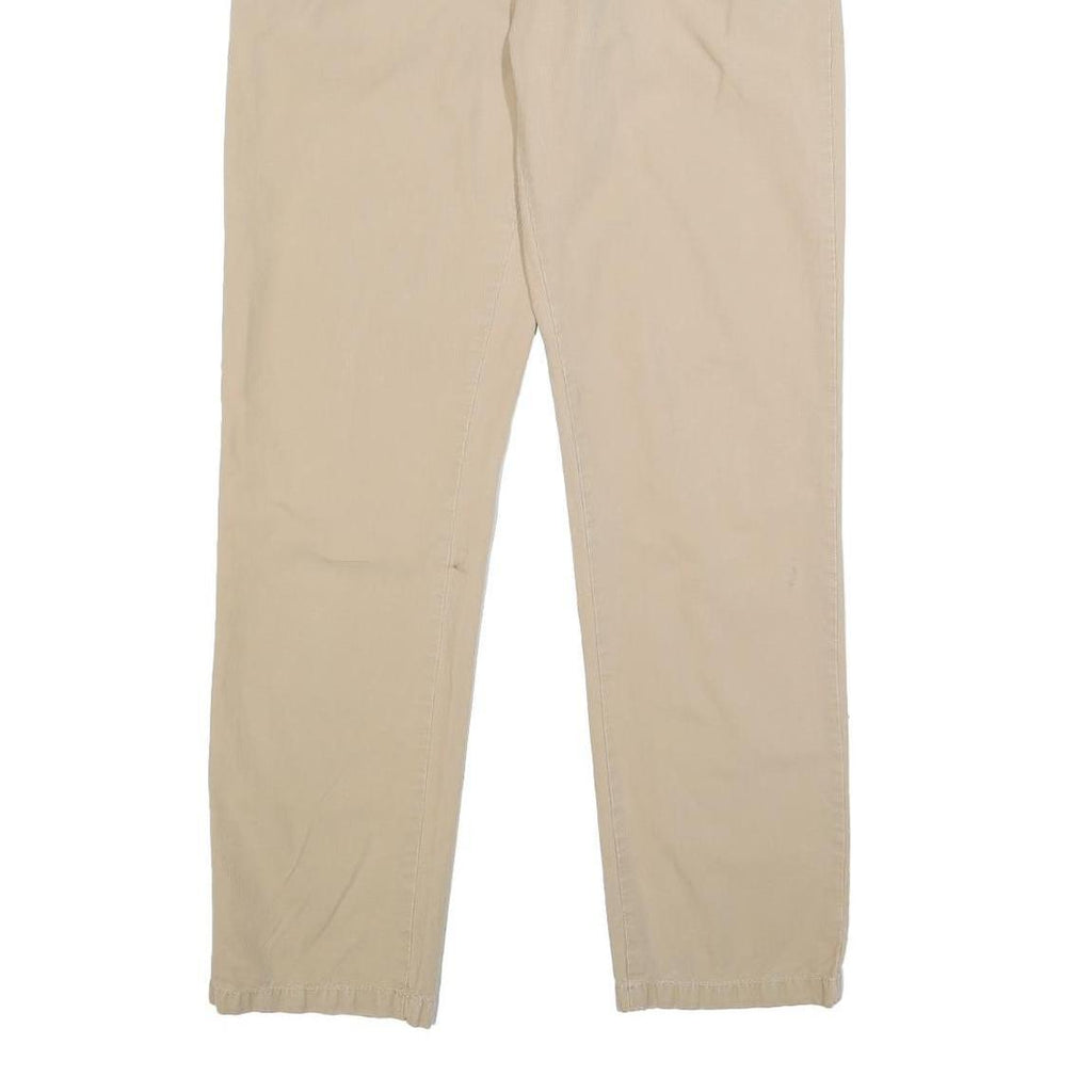 CARHARTT Mens Slim Beige Cotton Blend Zip Trousers W32 L32 Casual Workwear