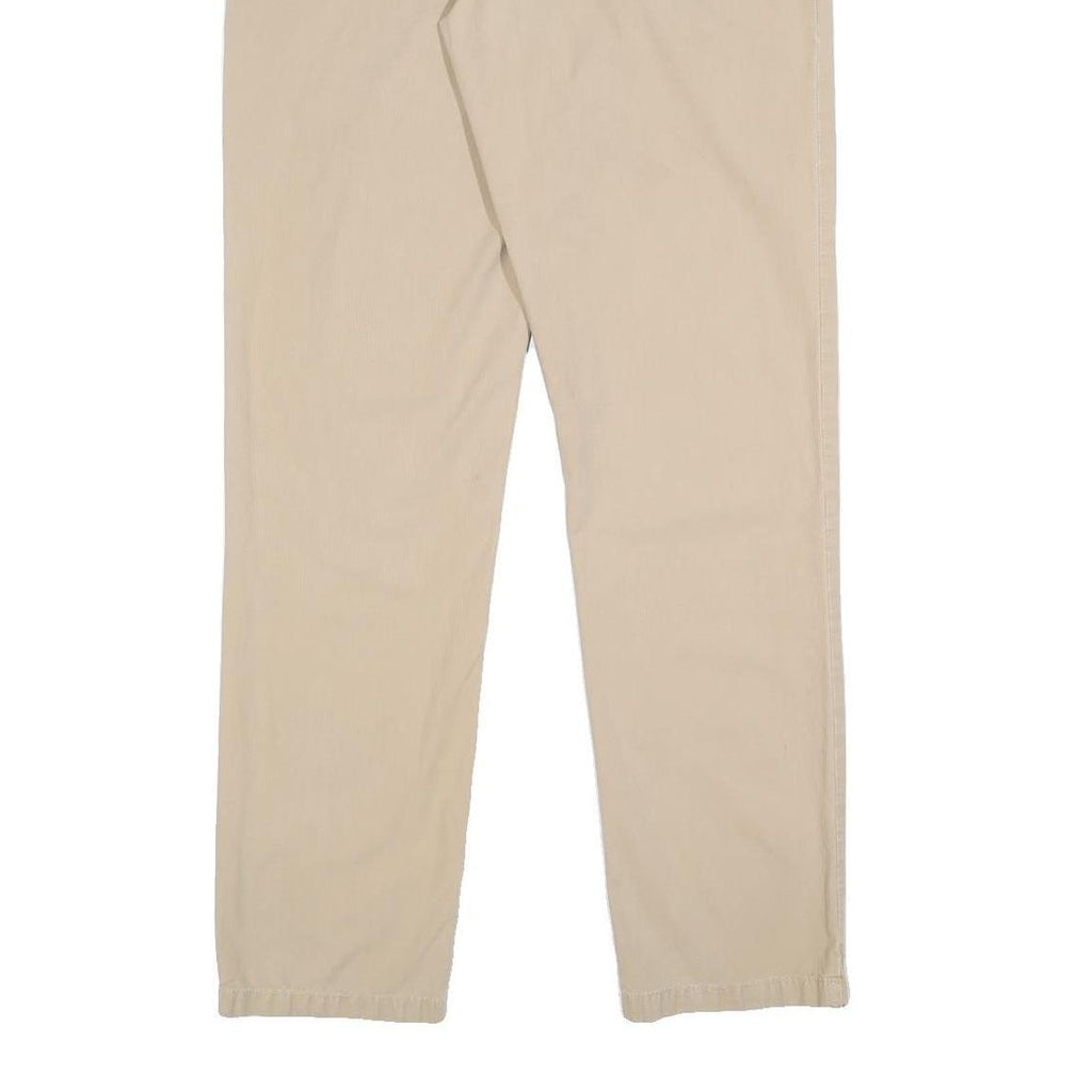 CARHARTT Mens Slim Beige Cotton Blend Zip Trousers W32 L32 Casual Workwear