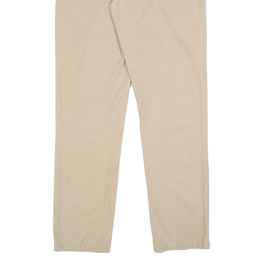 CARHARTT Mens Slim Beige Cotton Blend Zip Trousers W32 L32 Casual Workwear