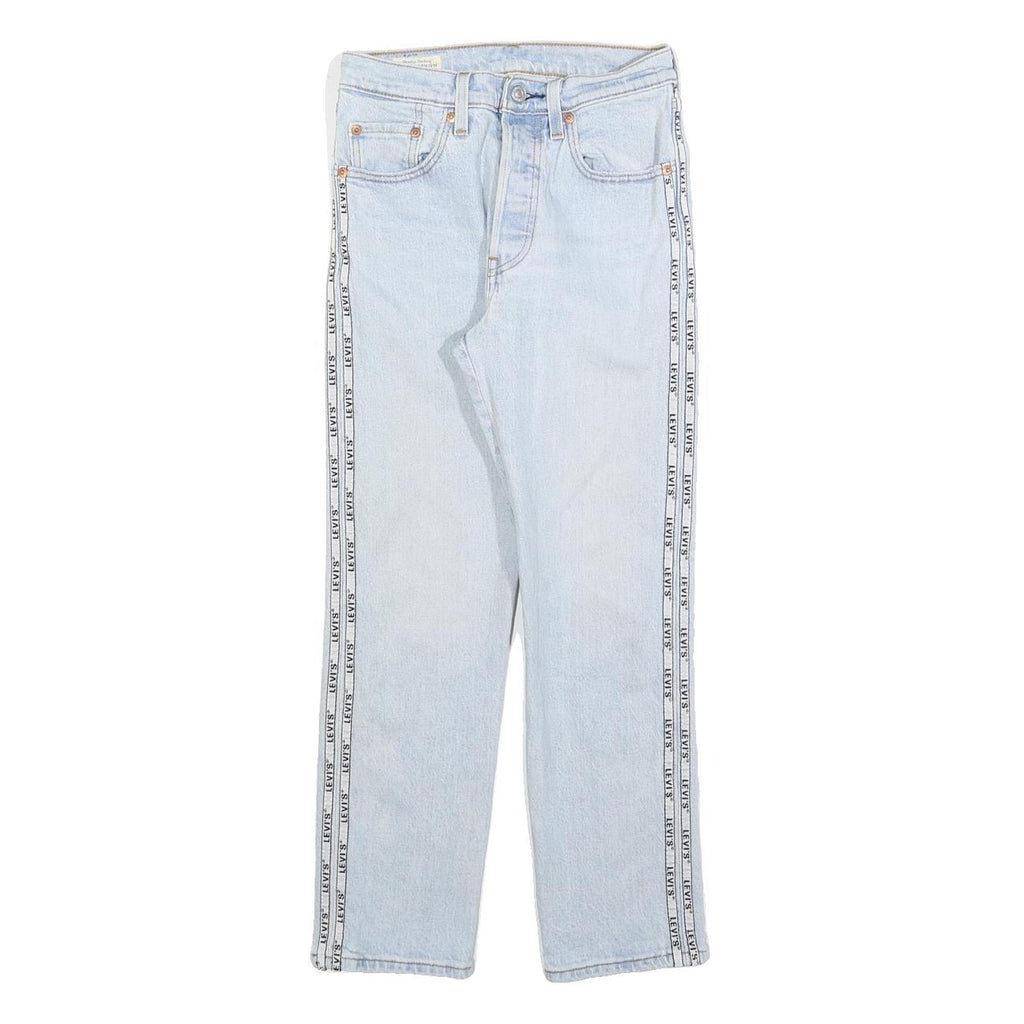 LEVI'S 501 BIG E Womens Jeans Blue Regular Straight Denim Light W24 L26 Cotton