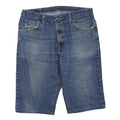 WRANGLER Mens Denim Blue Casual Shorts M W34 Cotton Blend Classic Fit